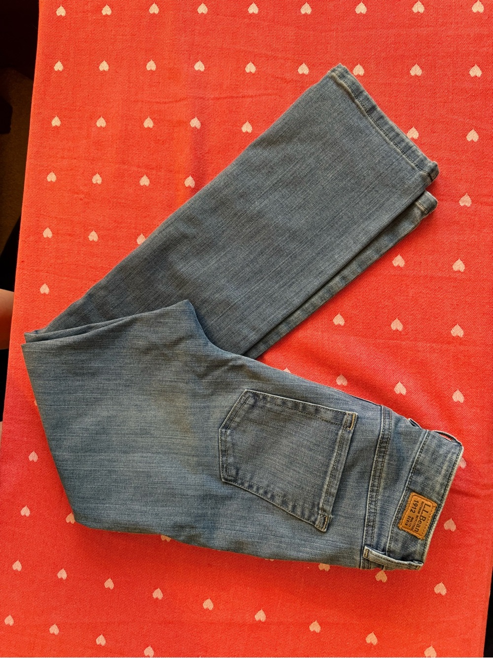 L.L. Bean Women's Straight-Leg Blue Jeans